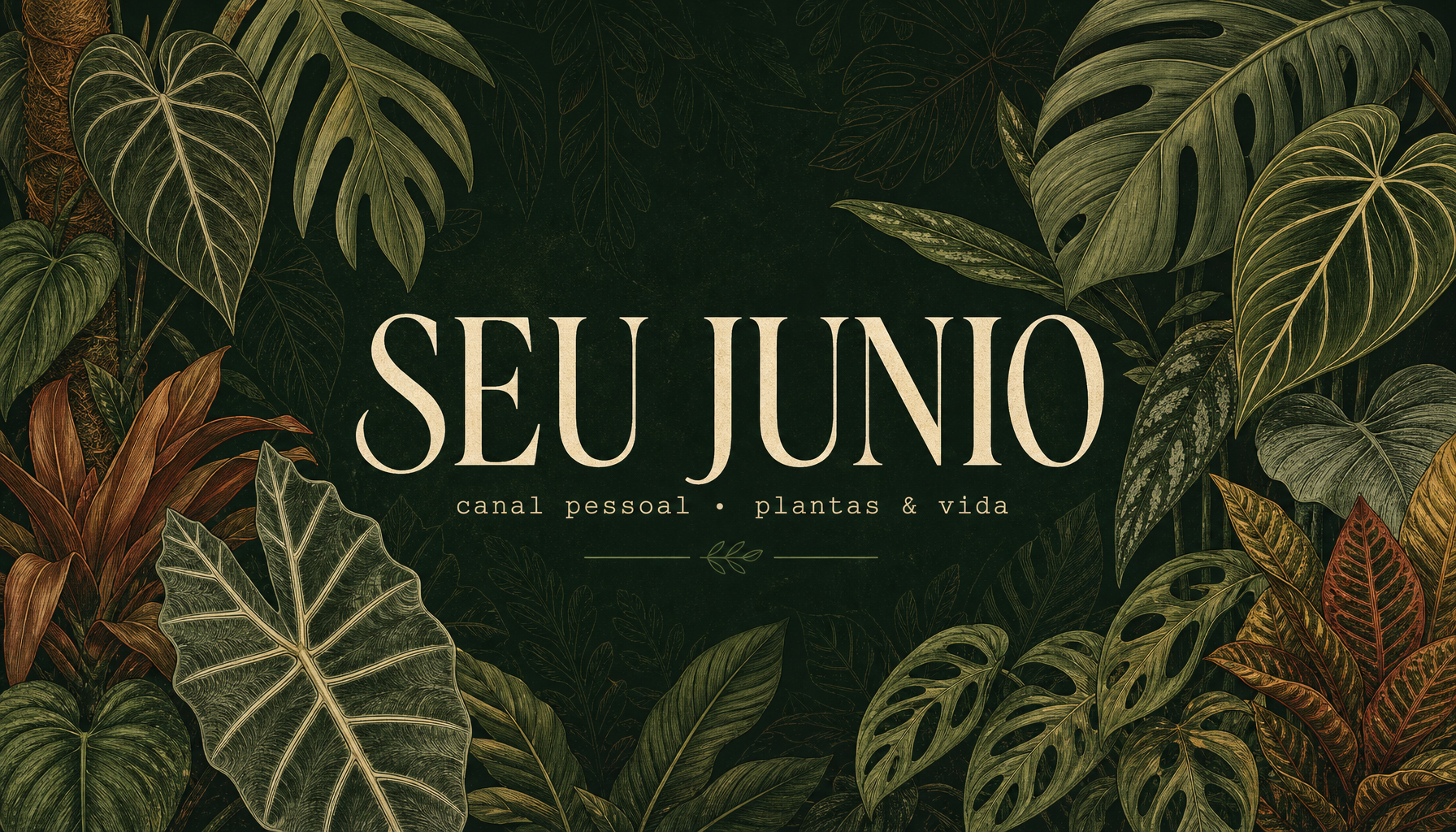 Banner do canal Seu Junio no YouTube