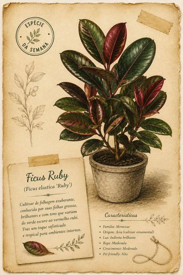Ficus elastica: por que ele derruba as folhas (e não é falta de água)